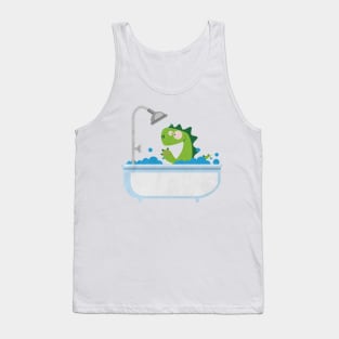 Dinosaur is taking a bath Tank Top